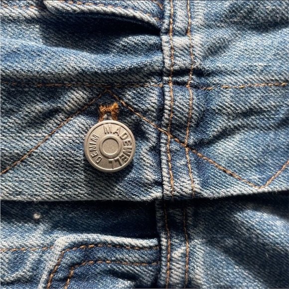 Madewell Women's Classic Jean Jacket Medium Blue Denim Button-Up Casual - Picture 8 of 9